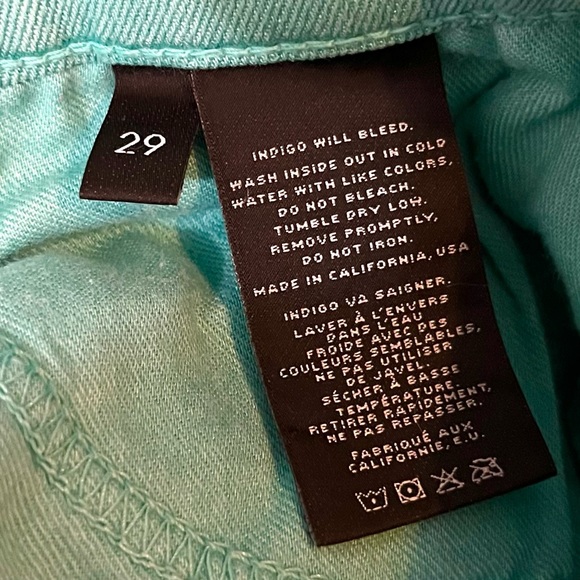 J Brand Super Skinny Pants Stretchy Jeggings in Turquoise Green Columbia Wash - Picture 12 of 13